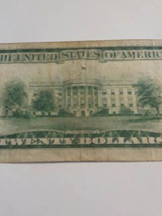 1929 $20.  Federal Reserve Bank of Kansas City Missouri note circulated ungraded 8