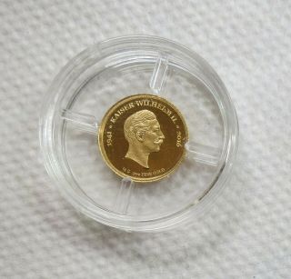 2016 Republique Du Congo 100 Francs Kaiser Wilhelm II 1/2 g.  999 Gold 2