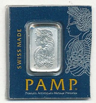 1 Gram Suisse Pamp 999.  5 Platinum Bar C009097