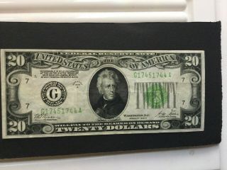1928 - B $20 Twenty Dollars Federal Reserve Note - Crisp Bill - Ef - Au Cond.