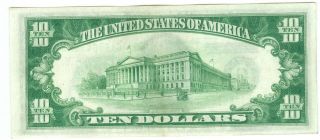 FR.  2002 - G 1928 - B $10 TEN DOLLARS FRN FEDERAL RESERVE NOTE CHICAGO,  IL UNC LGS 2
