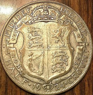 1924 Great Britain.  500 Silver Half Crown
