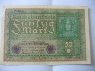 Germany Reichsbanknote 50 Mark 1919