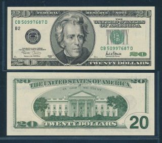 [100335] United States 2001 20 Dollars Bank Note York Unc P512