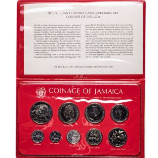 1981 Jamaica 9 - Coin Uncirculated Specimen Set