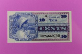 Military Payment Certificate Series 661 10c Little Note Gem Unc