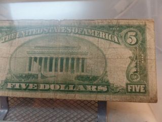 1929 $5 Dollar Note City National Bank Of YORK,  YORK 6