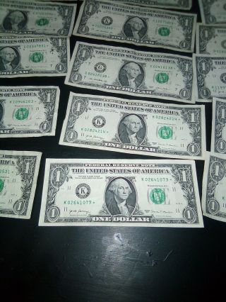 23 2009 - 2017 $1 One Dollar Bill - Star Notes 3