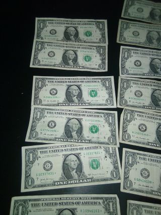23 2009 - 2017 $1 One Dollar Bill - Star Notes 7