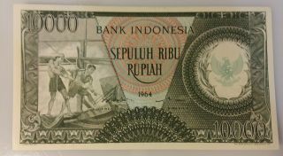 Indonesia,  10,  000 Rupiah,  1964,  Unc,  P - 101