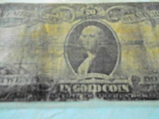 1922 Confederate States Of America $20 Dollar Bill - Payable in Gold Coin Bill 2