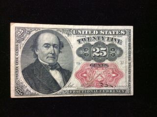 1874 Us 25 Cent Fractional Currency Note