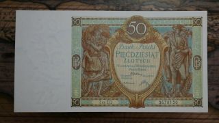Poland 50 Zlotych 1929,  Unc
