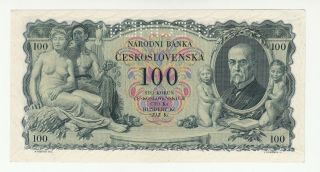 Czechoslovakia 100 korun 1931 specimen AUNC p23 @ 2