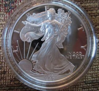 Four Silver American Eagle Proofs: 1995,  