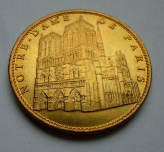 France / Cathedrale Notre Dame De Paris 2011 Touristic Souvenir Medal
