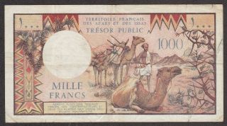 French Afars And Issas - 1000 Francs - Pick 34 - 1975 - Old & Scarce - Tesor