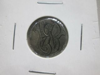 1876 Seated Liberty Dime Silver Love Token From Jewelry - B.  W.  I.