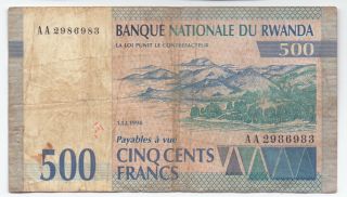 Rwanda 500 Francs 1994,  P - 23