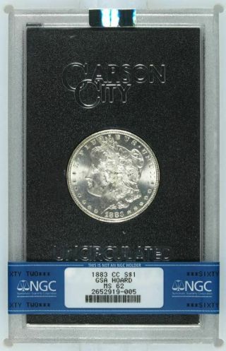 1883 Cc S$1 Gsa Hoard Ngc Ms62