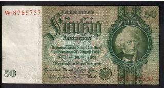 50 Reichsmark From Germany 1933