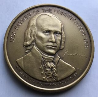 James Madison Father Of The Constitution Library Of Congress Coin Medal