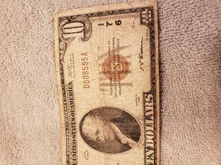 $10 1929 The First National Bank of Peoria Il bank note 3