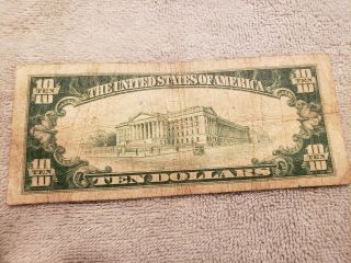 $10 1929 The First National Bank of Peoria Il bank note 4
