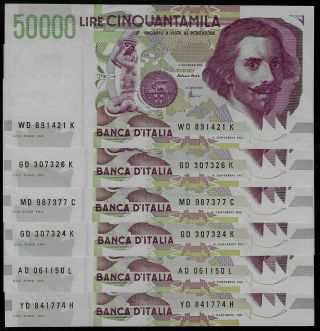 Italy 50.  000 lire bernini UNC 2