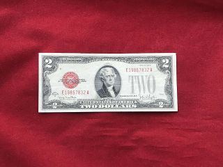 Fr - 1508 1928 G Series $2 Red Seal Us Legal Tender Note About Uncirculated