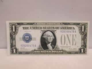 1928a Us $1 Silver Certificate Note - Funny Back Uncirculated