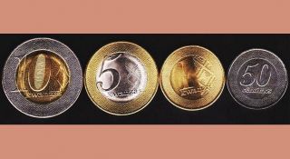 Angola Unc Set Of 4 Coins 50 Centimos 1 - 5 - 10 Kwanzas 2012 Bimetallic