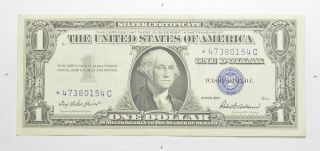 Error Replacement Star 1957 $1.  00 Silver Certificate Note - Tough 969