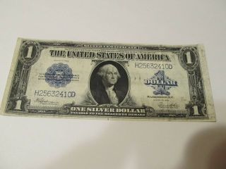 1923 Silver Certificate United States $1 Silver Dollar Bill Large Note