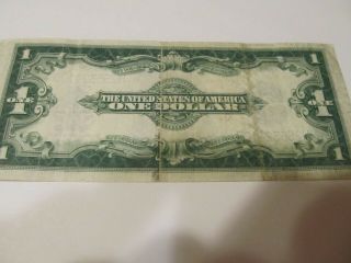 1923 Silver Certificate United States $1 Silver Dollar Bill Large Note 2