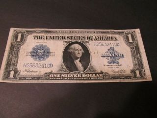 1923 Silver Certificate United States $1 Silver Dollar Bill Large Note 4