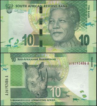 South Africa Banknote 10 Rand - P.  133a Nd (2012) Unc