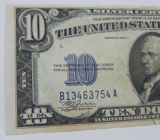 1934A $10 North Africa World War Two Emergency Issue Note Silver Certificate 122 3