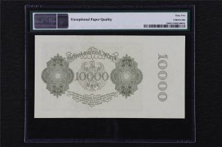 1922 Germany Reichsbanknote 10000 Mark Pick 72 PMG 65 EPQ Gem UNC 2