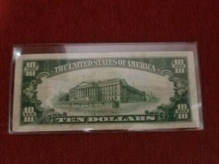1928 - B $10 Federal Reserve Note - 