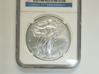 2011 US American Silver Eagle | NGC MS70 | Early Release 25th anniversary set 5