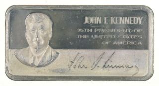 John F.  Kennedy Sterling Silver Bar -.  925 - 66 336