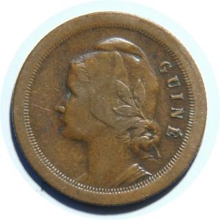 Portuguese Guinea 20 Centavos 1933 Km 3 Bronze T26