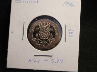 Uk (great Britain) : 1986 20 Pence Coin Proof Hc (unc. ) (3587) Km 939