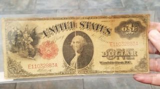 Series Of 1917 One Dollar United States Note Large Bill You Grade