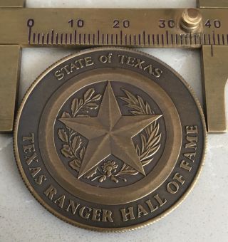 Texas Ranger Hall Of Fame Capt.  M.  T Gonzaullas Coin Medal Police Law Enforcement 2