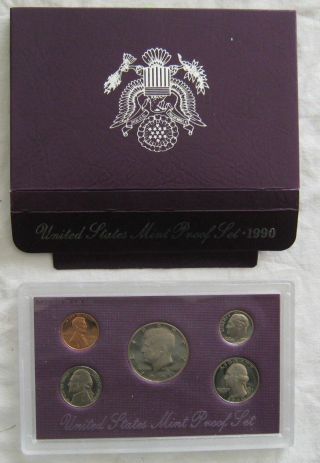 1990 United States Proof Set (5 Coins)