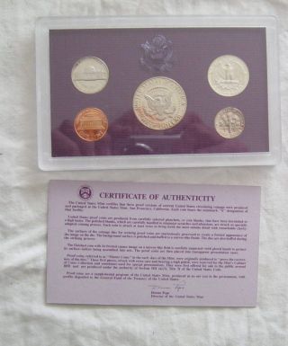 1990 United States Proof Set (5 Coins) 2
