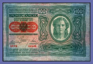 Austria 100 Kronen 1912 Pick 12