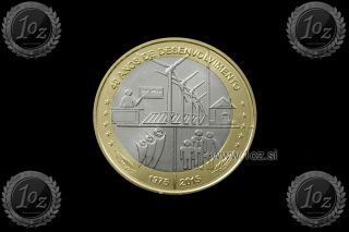 Cape Verde 250 Escudos 2015 (independence) Commem.  Bi - Metallic Coin (km 55) Unc